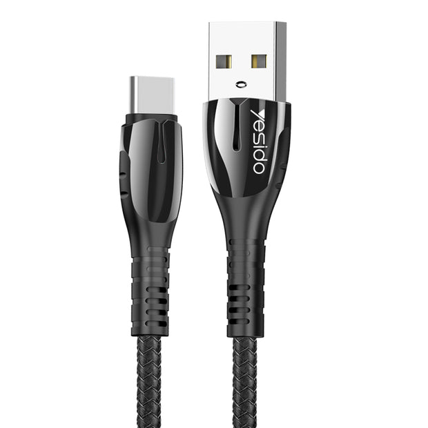 Yesido Metal Data Cable with Led light 2.4A