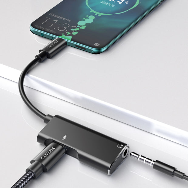 Yesido Audio Adapter USB-C Fast Charge & Music