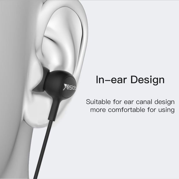Yesido Universal Wire-Control 3.5 mm In-Ear Earphones with Mic
