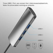 Momax One Link 6-In-1 Type-C Hub