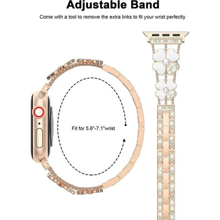 Bling Diamond Jewelry Metal Bracelet Band for Apple Watch - iCase Stores