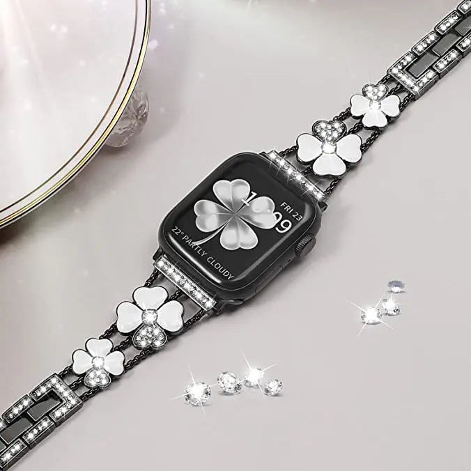 Bling Diamond Jewelry Metal Bracelet Band for Apple Watch - iCase Stores