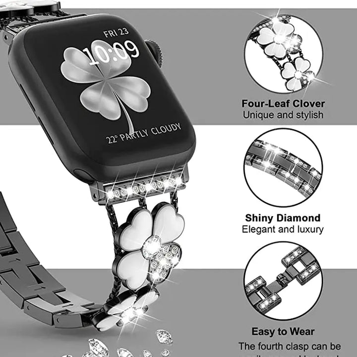 Bling Diamond Jewelry Metal Bracelet Band for Apple Watch - iCase Stores