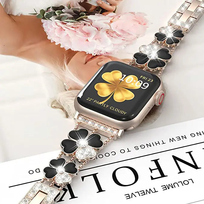 Bling Diamond Jewelry Metal Bracelet Band for Apple Watch - iCase Stores