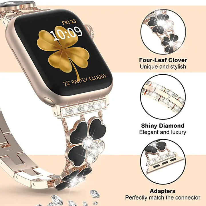 Bling Diamond Jewelry Metal Bracelet Band for Apple Watch - iCase Stores