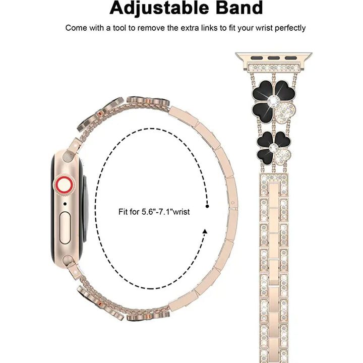 Bling Diamond Jewelry Metal Bracelet Band for Apple Watch - iCase Stores