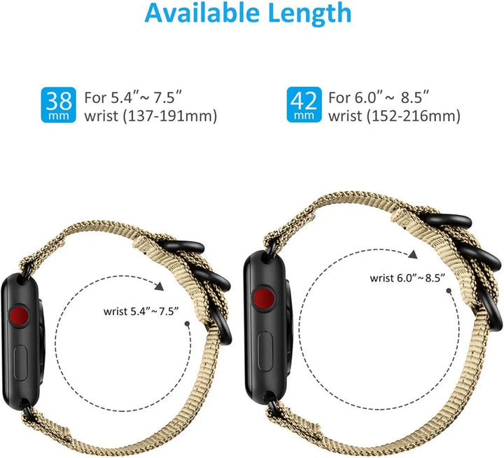 Breathable Woven Nylon Sport Strap for Apple Watch - iCase Stores