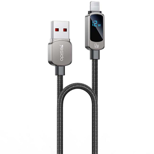 Yesido CA128L Durable Aluminum USB Charging Cable 12W with Smart Chip