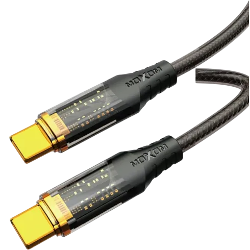 Moxom 100W Transparent Type-C to Type-C Data Cable