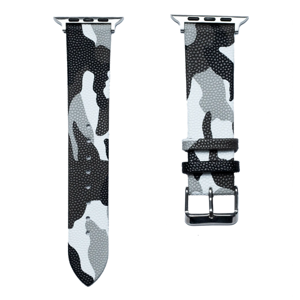 Camouflage Leather Strap For Apple Watch - iCase Stores