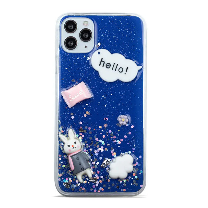 Cute Glitter Clear Case - iCase Stores