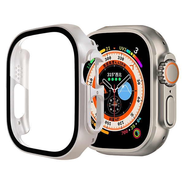 Bumper Tempered Case Transparent Screen Protector for Apple Watch