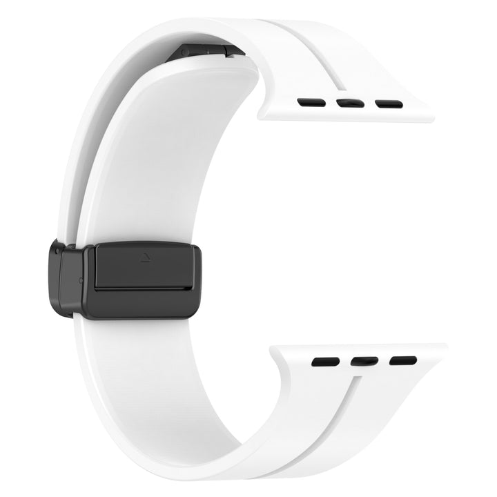 Solid Color Magnetic Buckle Silicone Watch Band For Apple Watch - iCase Stores