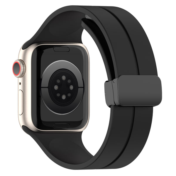 Solid Color Magnetic Buckle Silicone Watch Band For Apple Watch - iCase Stores