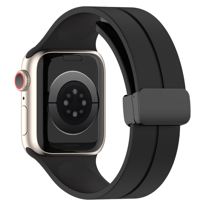 Solid Color Magnetic Buckle Silicone Watch Band For Apple Watch - iCase Stores