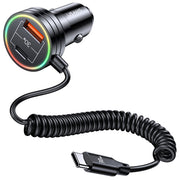 Usams Spring Cable Car Charger With Aperture 60W - iCase Stores