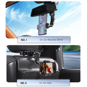 Yesido Multifunctional Car Rear View Mirror Phone Holder