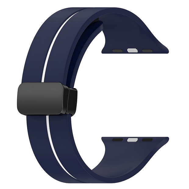 Premium Silicone Band with Magnetic Buckle for Apple Watch