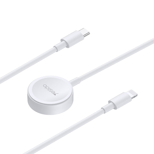 Yesido 2 In 1 Charging Cable For Apple Watches & Lightning Devices 1.2M