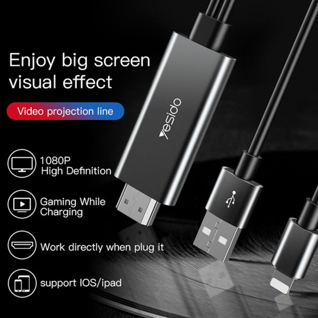 Yesido Lightning to HDMI Adapter 1.8M