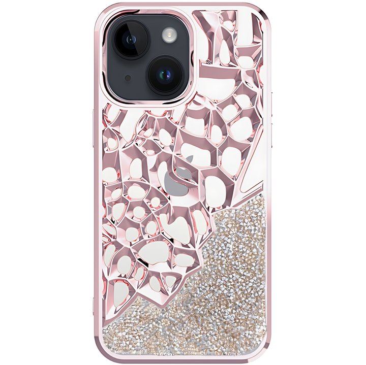 Diamond Hollow Style & Heat Dissipation Electroplated TPU Case - iCase Stores