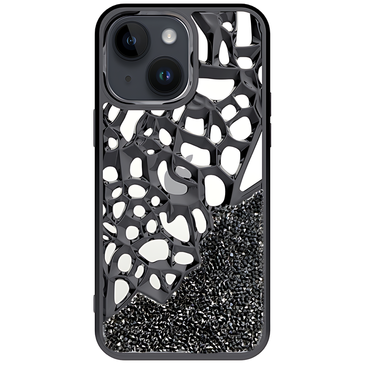 Diamond Hollow Style & Heat Dissipation Electroplated TPU Case - iCase Stores