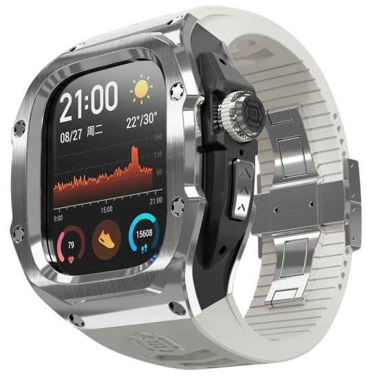 Luxury Metal Protective Case with Band for Apple Watch