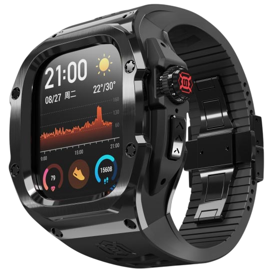 Luxury Metal Protective Case with Band for Apple Watch