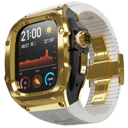 Luxury Metal Protective Case with Band for Apple Watch