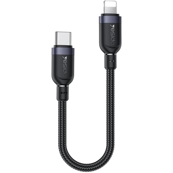 Yesido CA187 Type-C to Lightning 27W Short Fast Charging Cable