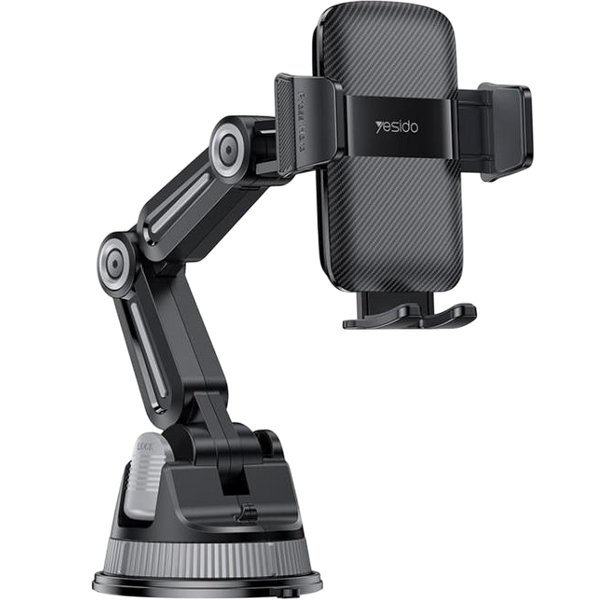 Yesido Adjustable Magnetic Suction Car Phone Holder With Strong Vacuum Base