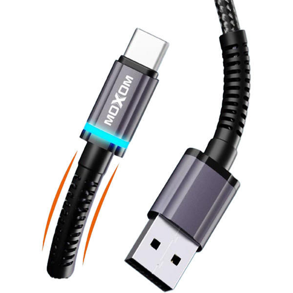 Moxom Halo LED 3A Fast Charging Data Cable (1M) Lightning / Type-C