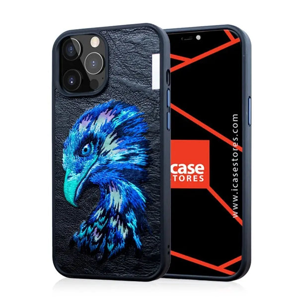 Embroidery Luxury Leather Case - iCase Stores