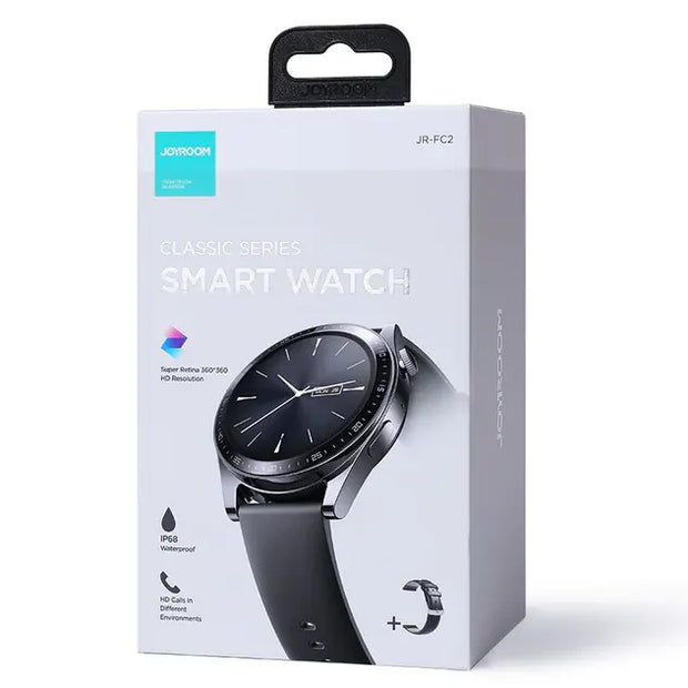 JOYROOM Classic Waterproof IP68 Classic Series Smart Watch (Make/Answer Call) With Leather Straps