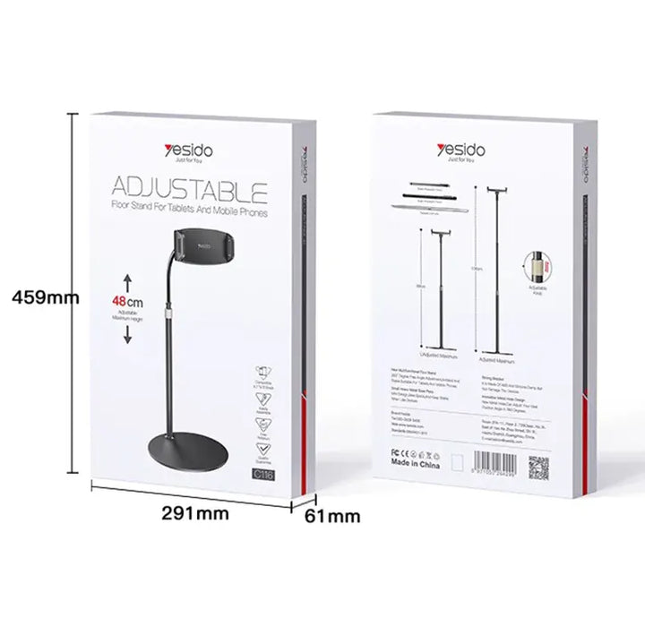 Yesido Adjustable Floor stand For Tablet & Mobile Phone - iCase Stores