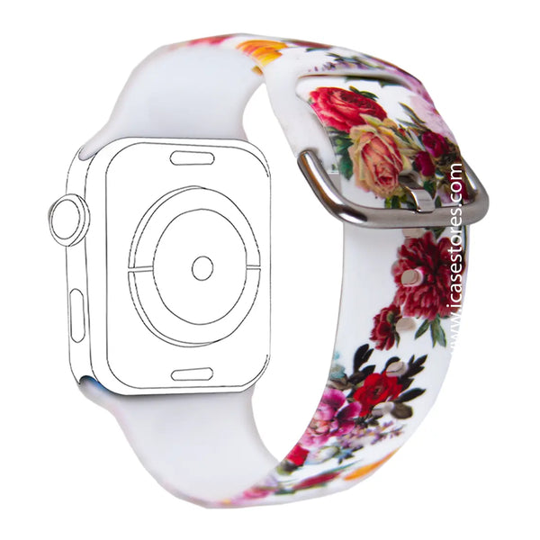 Flowers Band Strap for Apple Watch - iCase Stores