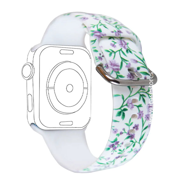 Flowers Band Strap for Apple Watch - iCase Stores