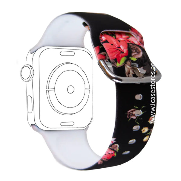 Flowers Band Strap for Apple Watch - iCase Stores