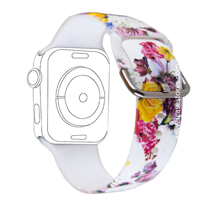 Flowers Band Strap for Apple Watch - iCase Stores