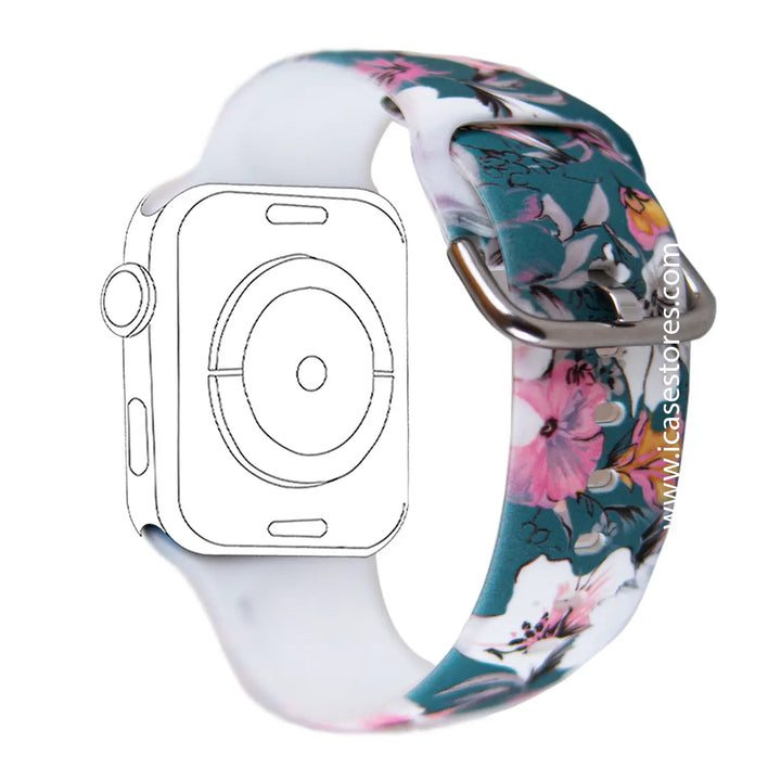 Flowers Band Strap for Apple Watch - iCase Stores