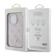 Guess PU Leather Case with 4G Triangle Strass & Triangle Logo