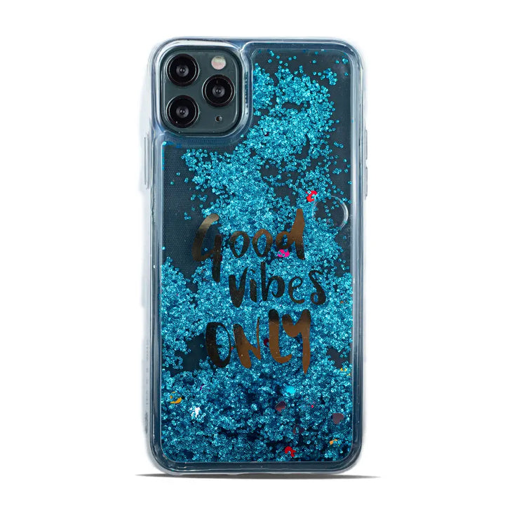 Good Vibes Glitter Case - iCase Stores