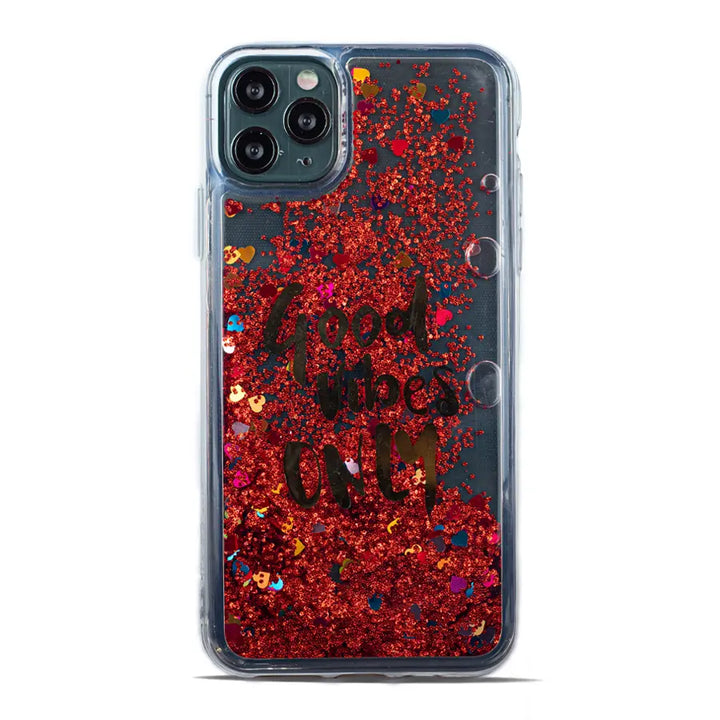 Good Vibes Glitter Case - iCase Stores