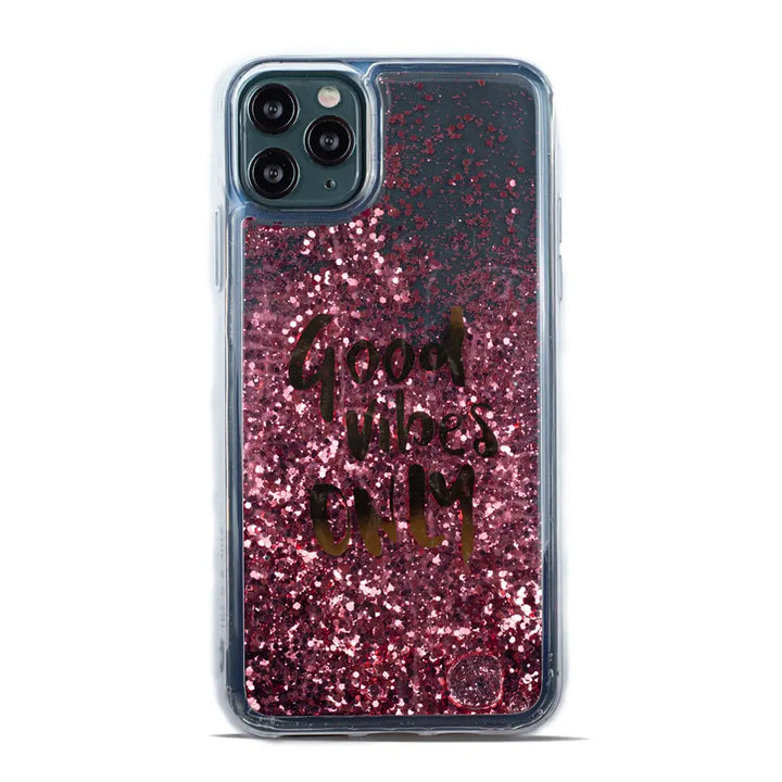Good Vibes Glitter Case - iCase Stores