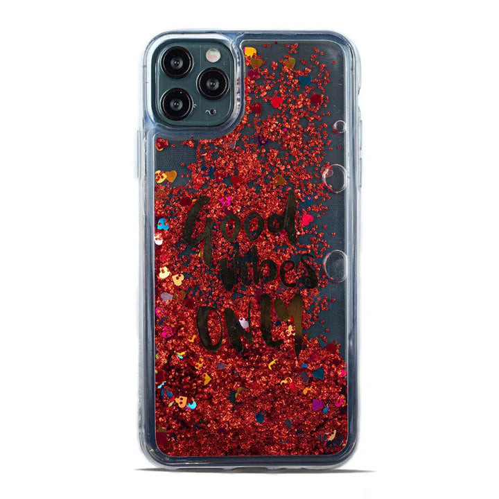 Good Vibes Glitter Case - iCase Stores