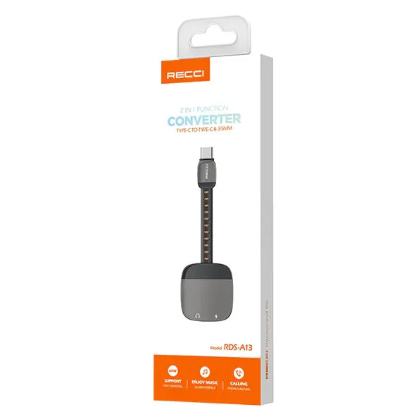 Recci 2 In 1 Function Type-C Converter Cable