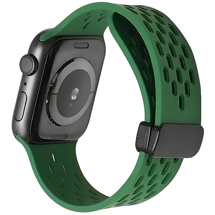 Soft Silicone Magnetic Buckle Breathable Sport For Apple Watch - iCase Stores