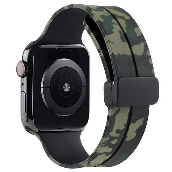 Camouflage Magnetic Buckle Silicone Band For Apple Watch - iCase Stores