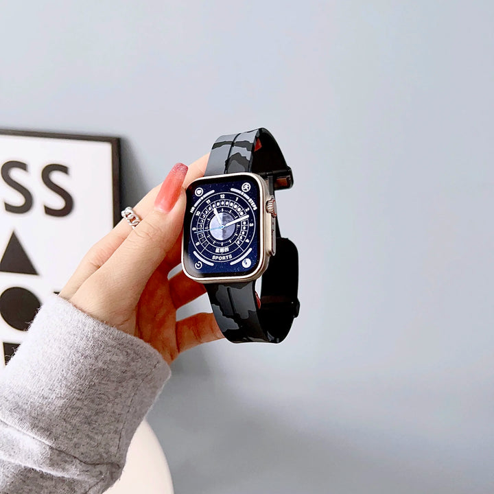 Camouflage Magnetic Buckle Silicone Band for Apple Watch - iCase Stores