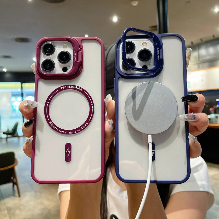 Clear Magnetic Case with Lens Holder - iCase Stores